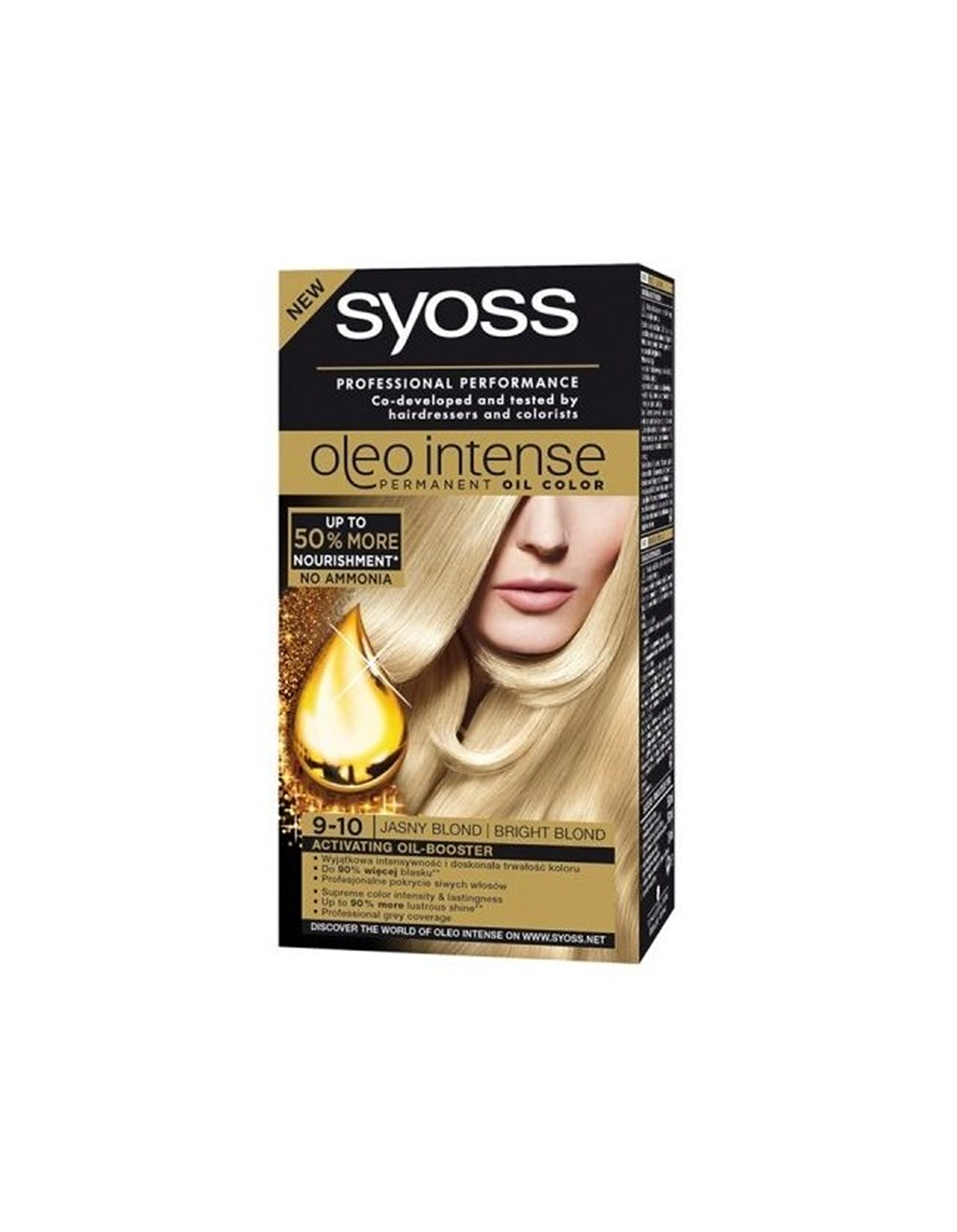 0 Syoss Oleo Intense 9-10 Light Blonde ngjyrë flokësh - Figura 1