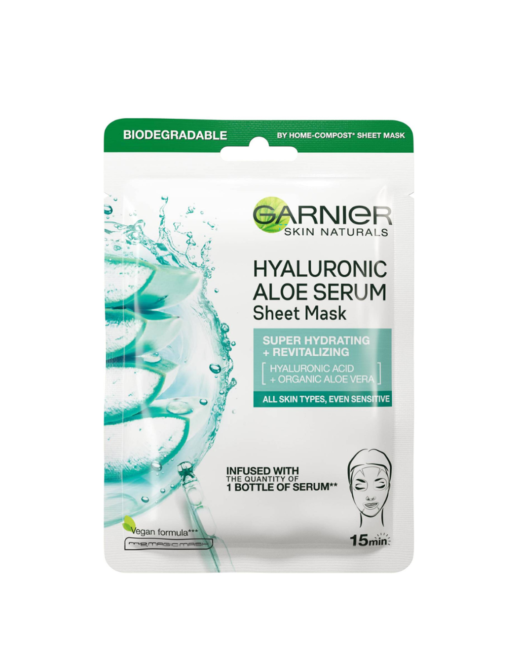 1 Garnier Aloe Vera serum sheet mask - Figura 1