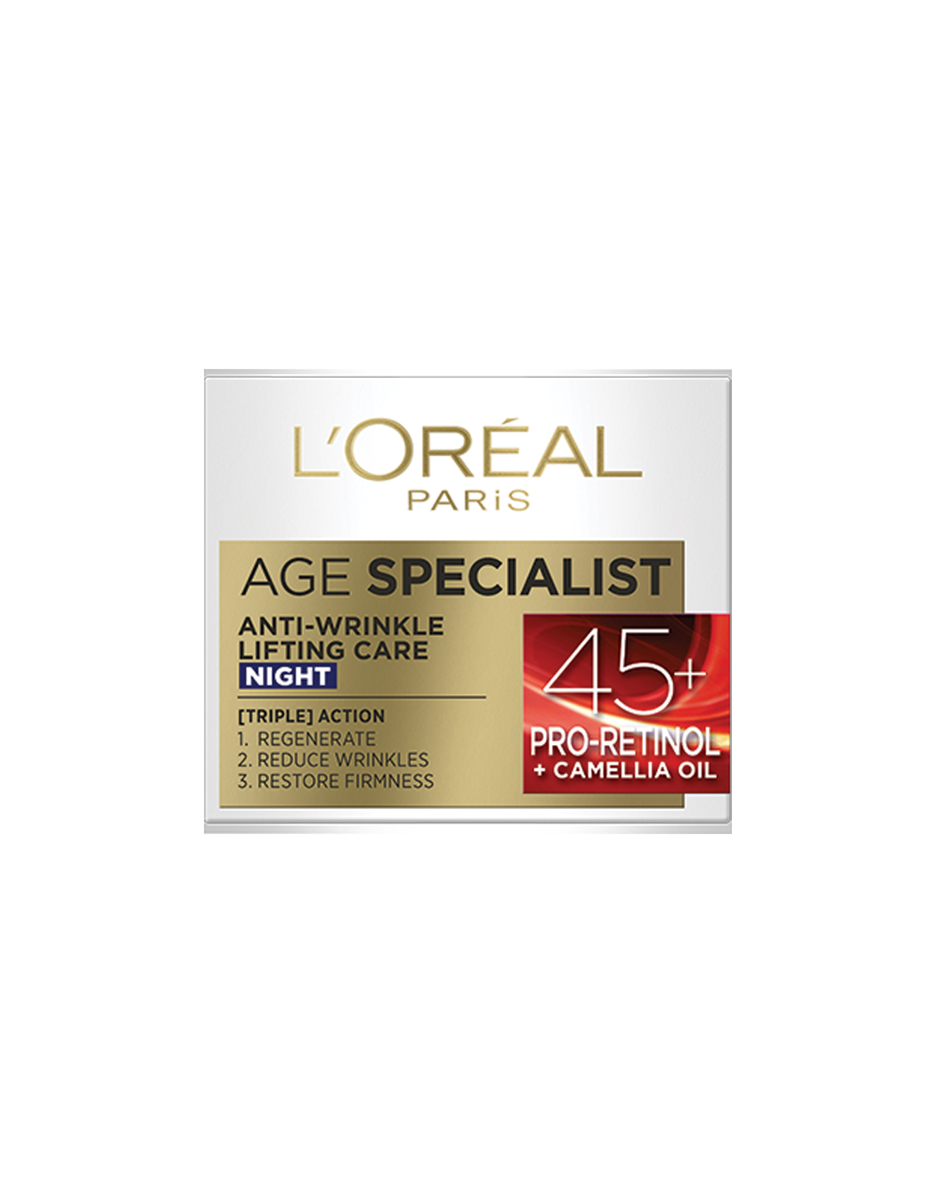 1 Loreal age specialist 45+ anti-wrinkle lifting care, Night - Figura 1