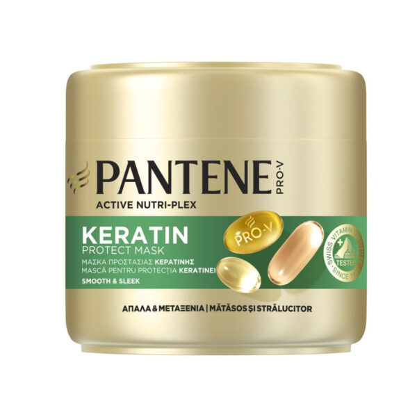 Pantene Pro-V Smooth & Sleek Keratin Protect maskë për flokë pa shkëlqim 300ml
