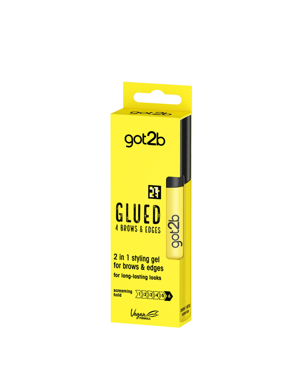 10 Got2b Glued 2in1 Styling Gel për flokë dhe vetulla 16ml - Figura 1