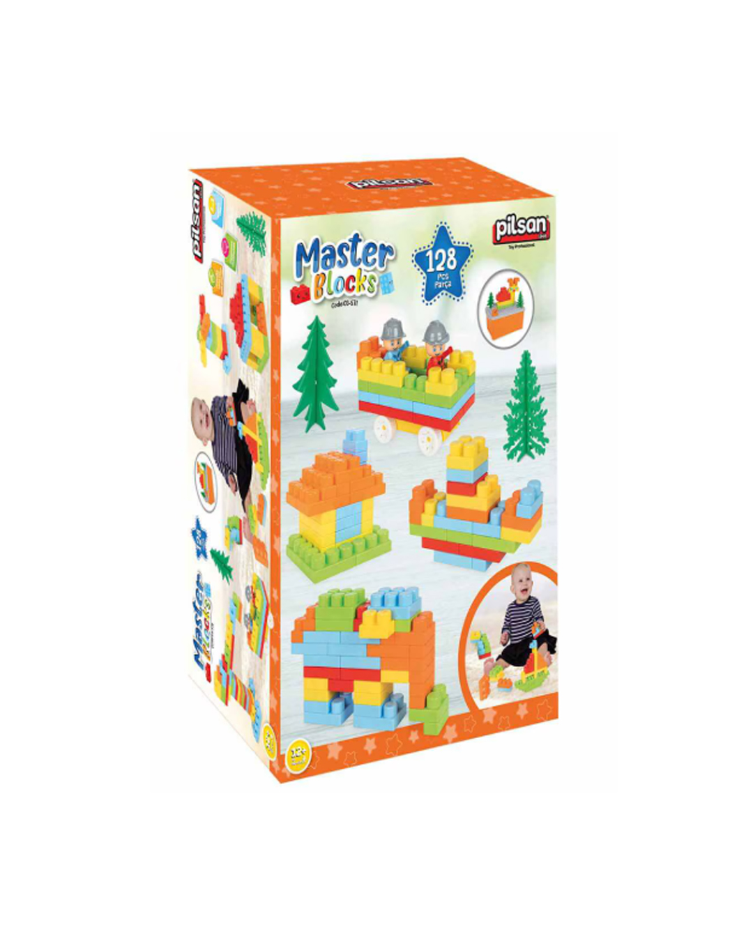 12 Kulla ndërtuese për fëmijë (blloqe plastike) - Figura 1