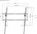 SBOX PLB-3446T-2 – Mbajtëse muri për TV 37"–80" - Figura 3