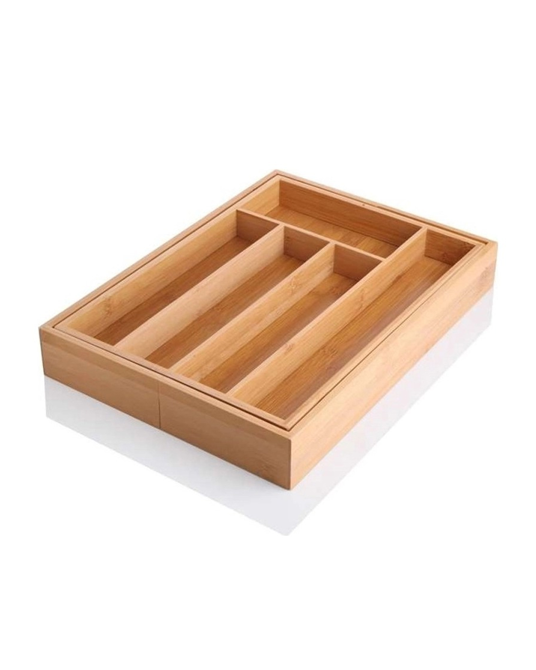 2 Organizues elegant Balsa Bamboo për sirtarë kuzhine - Figura 2