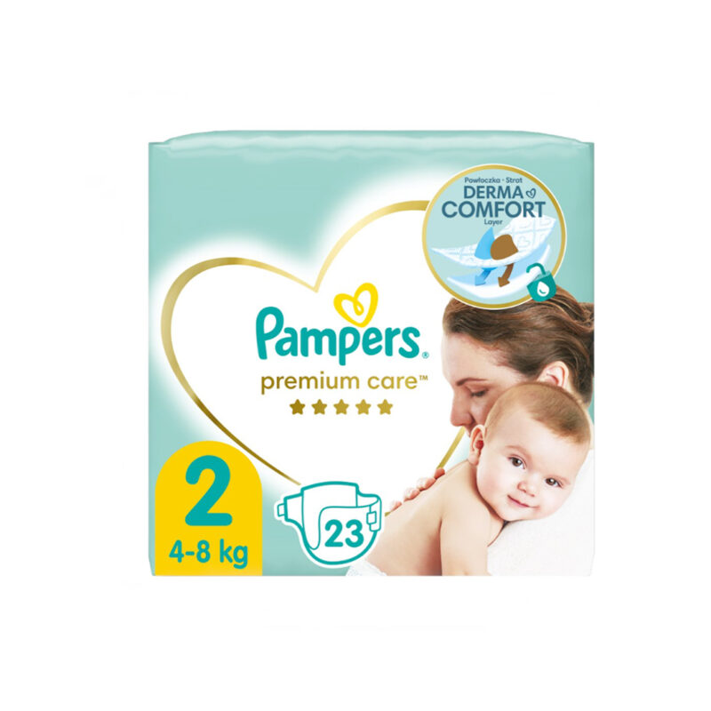 Pampers Premium Care Nr.2 (4–8 kg) – 23 copë