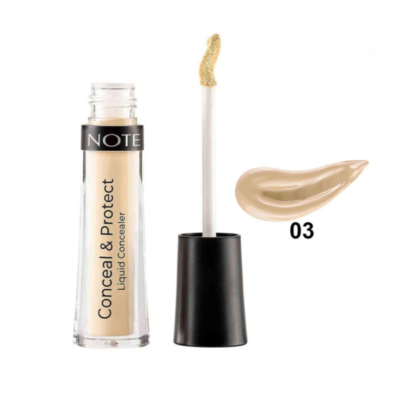 Korrektor lëngshëm Note Conceal & Protect 03 Soft Sand