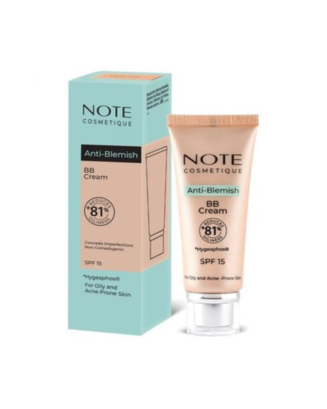 3701365765487 Krem BB kundër akneve Note Anti-Blemish 02 Light Beige - Figura 1