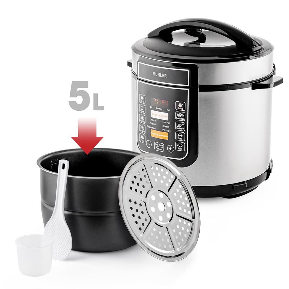 3800139209674_1 Muhler Electric Pressure Multicooker 6L – 1200W - Figura 2