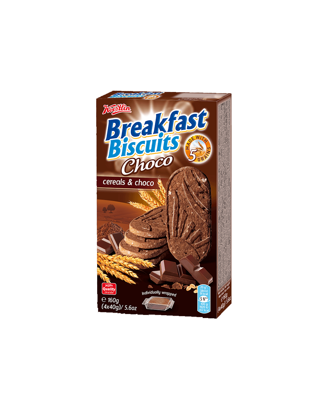 3856014113543 Kwestlin Breakfast Biscuits – Cereals & Choco - Figura 1