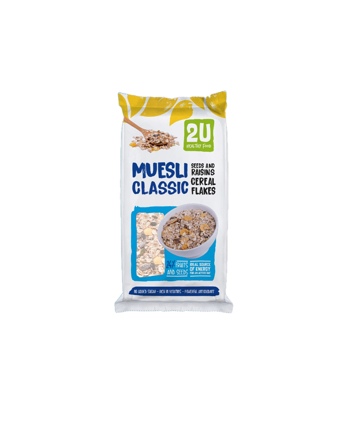 3901323330508 Drithëra 2U Muesli Classic me fara dhe rrush të thatë - Figura 1