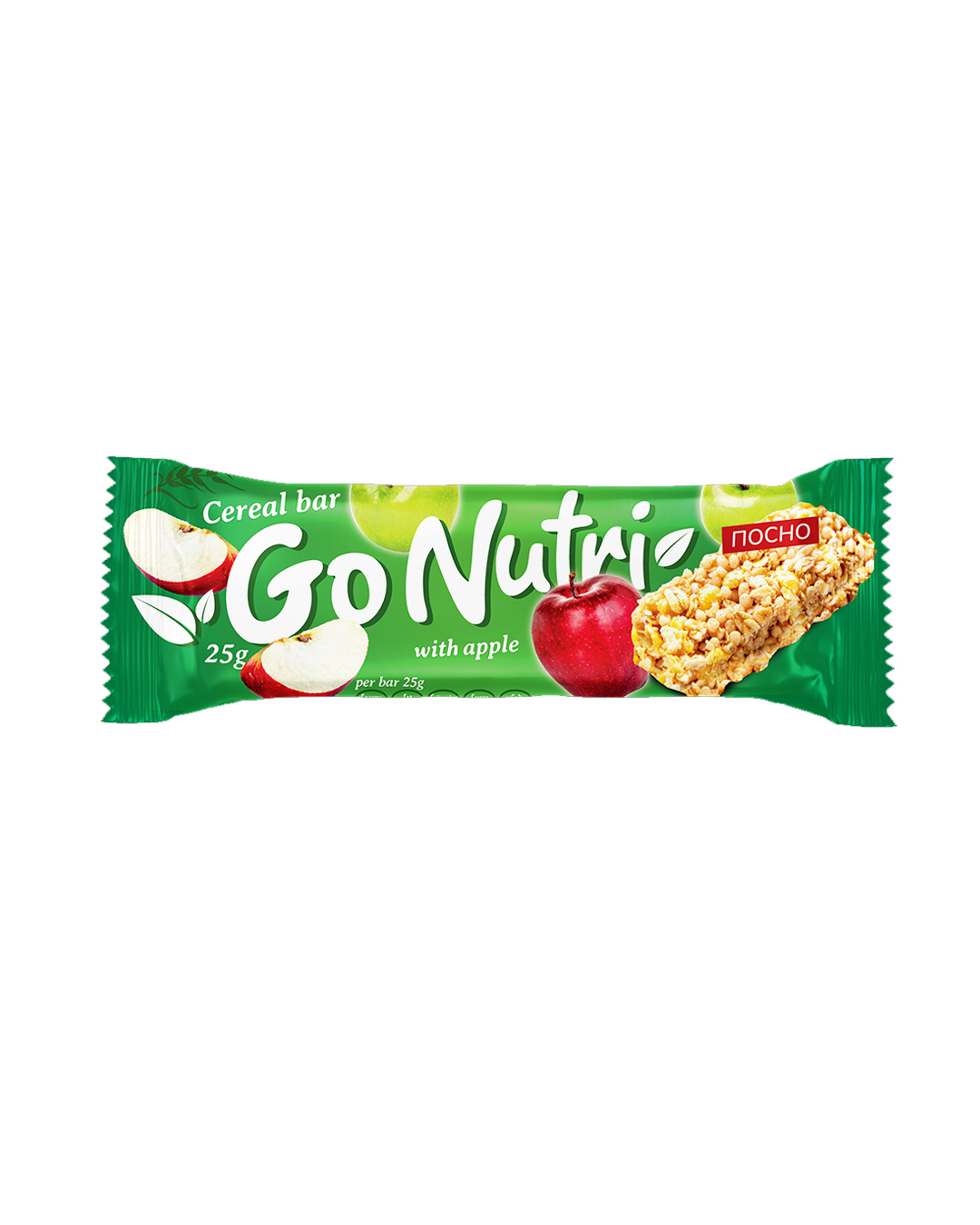 5310099012217 GoNutri Cereal Snack Apple – Snack Drithërash me Mollë - Figura 1