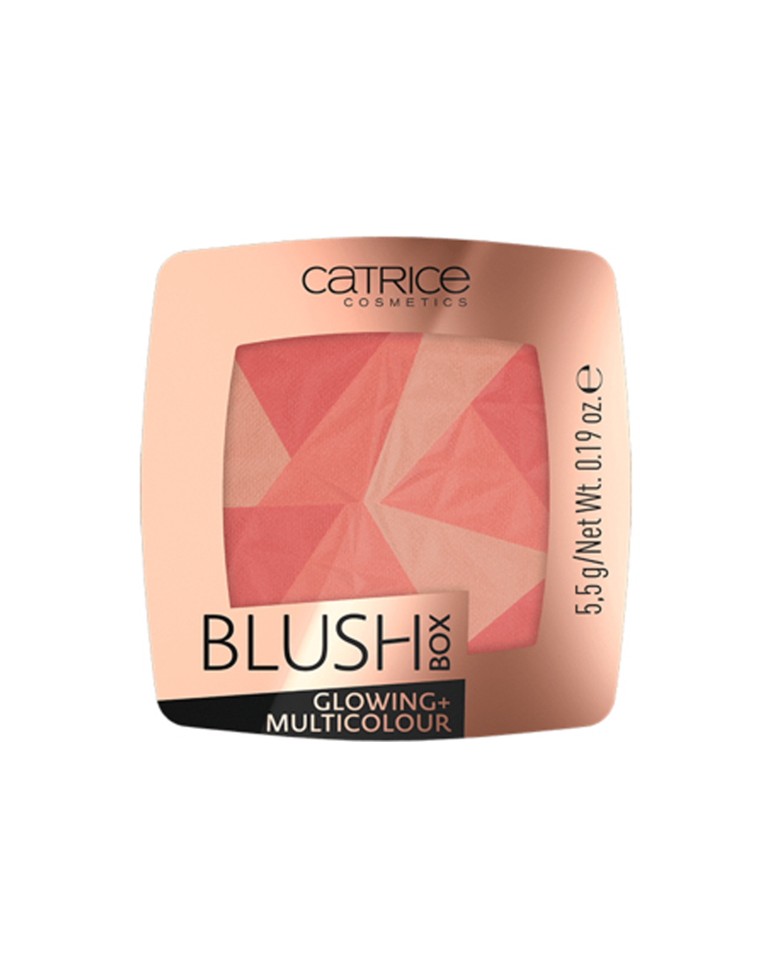 555 Catrice Blush Box Glowing + Multicolour 010 Dolce Vita – Ruzh për faqe me shkëlqim natyral - Figura 1