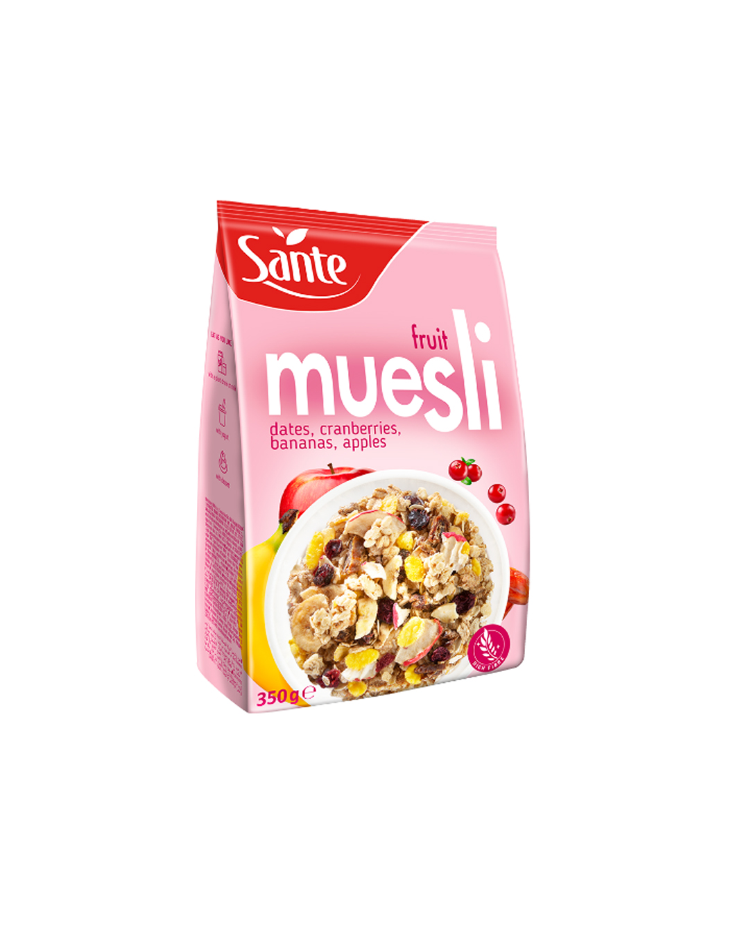 5900617002105 Sante Fruit Muesli – Dates, Cranberries, Bananas & Apples 350g - Figura 1