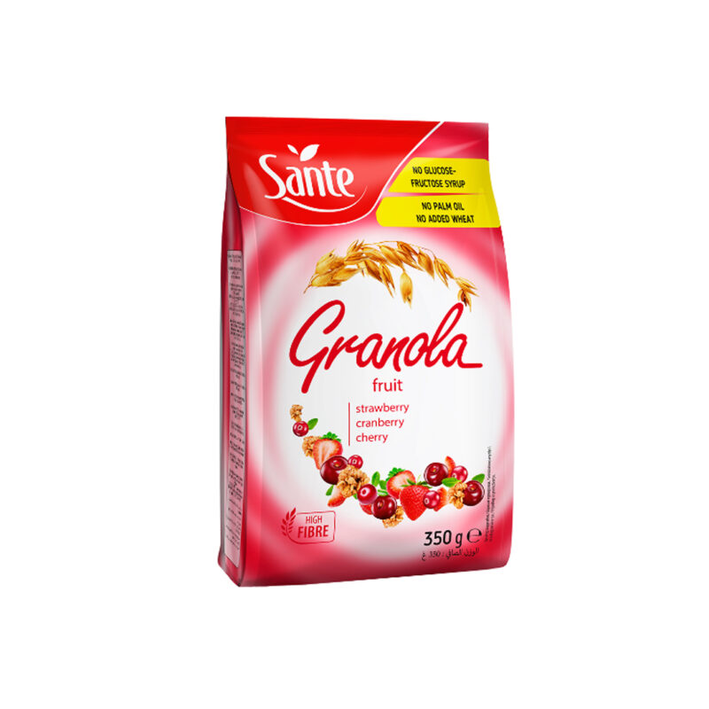 Sante Granola Fruit – Strawberry, Cranberry & Cherry 350g