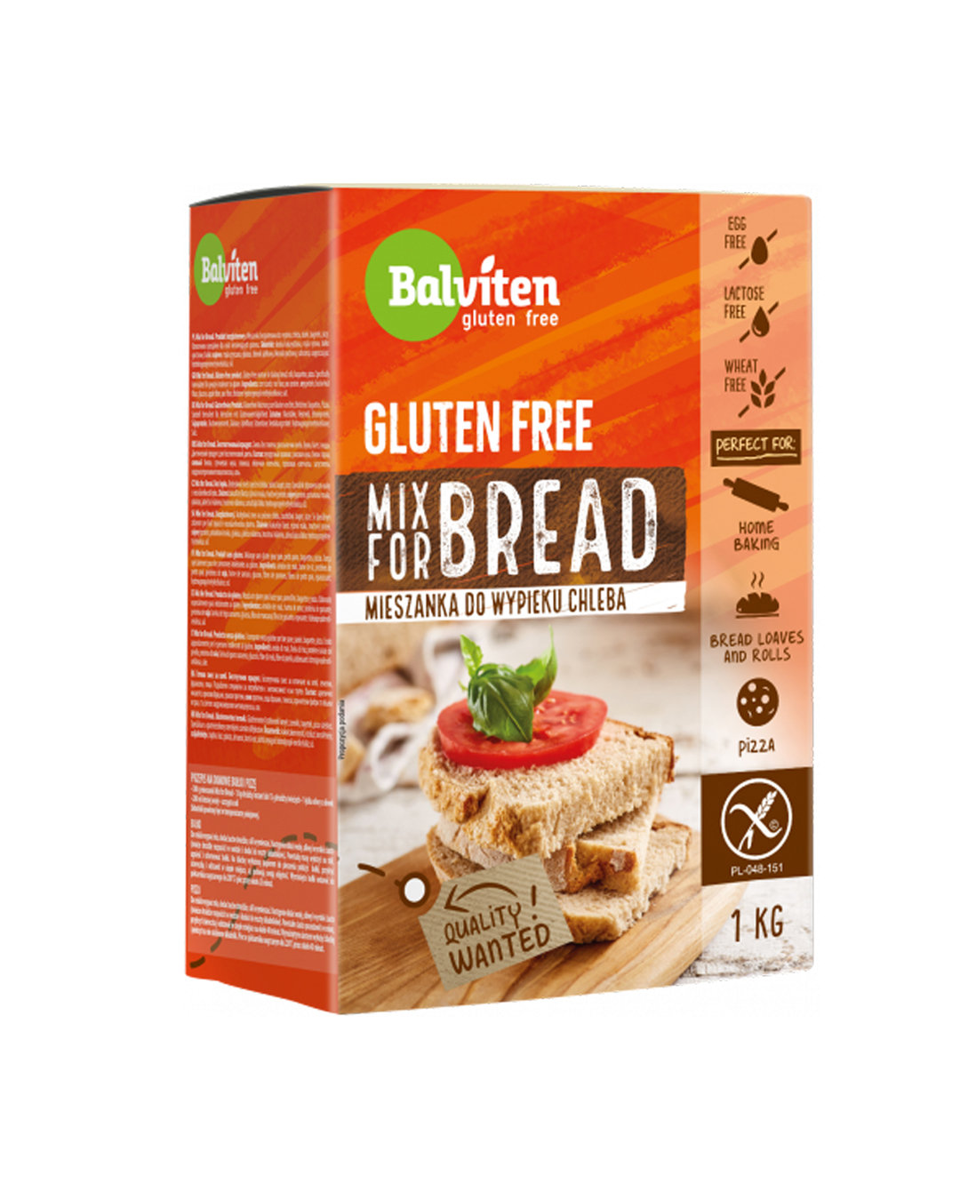 5907653103599 Balviten Gluten Free Mix for Bread – Përzierje për Bukë pa Gluten - Figura 1