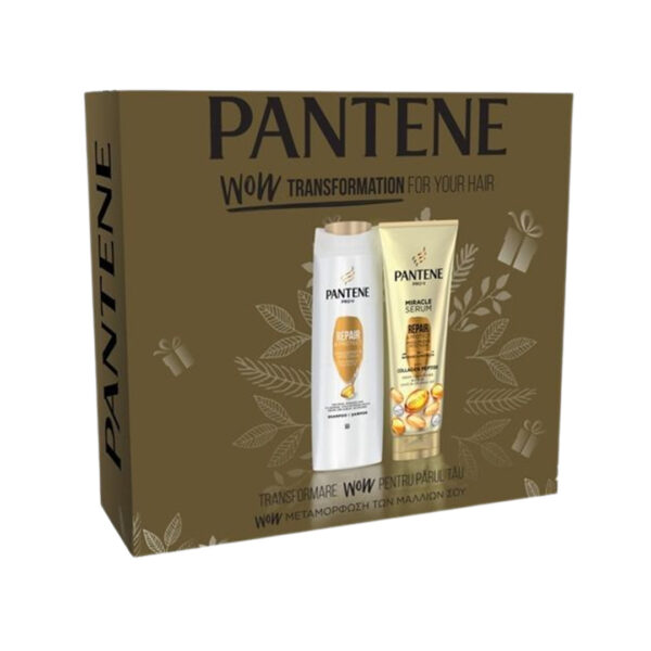 Pantene Repair & Protect Gift Set (Shampoo 360ml + 3 Minute Miracle Serum 200ml)