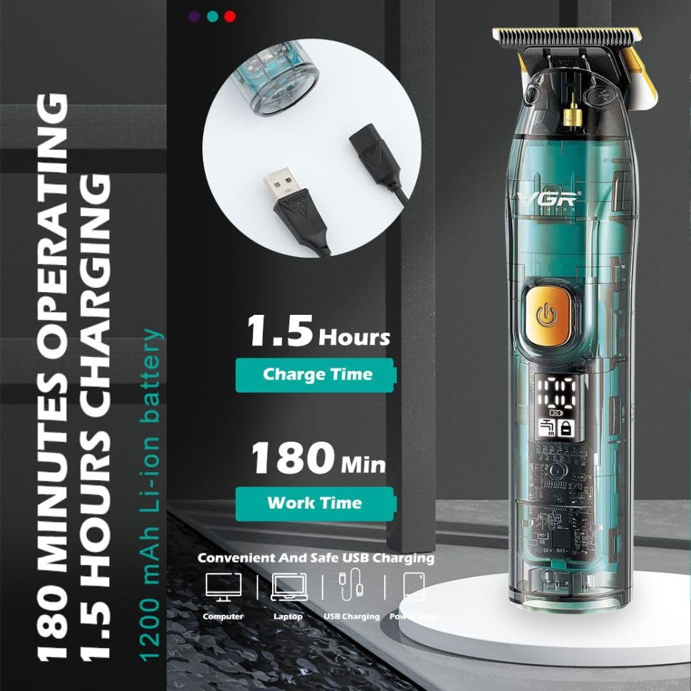 61k4BA6M31L VGR V‑961 Professional Rechargeable Hair Trimmer - Figura 5