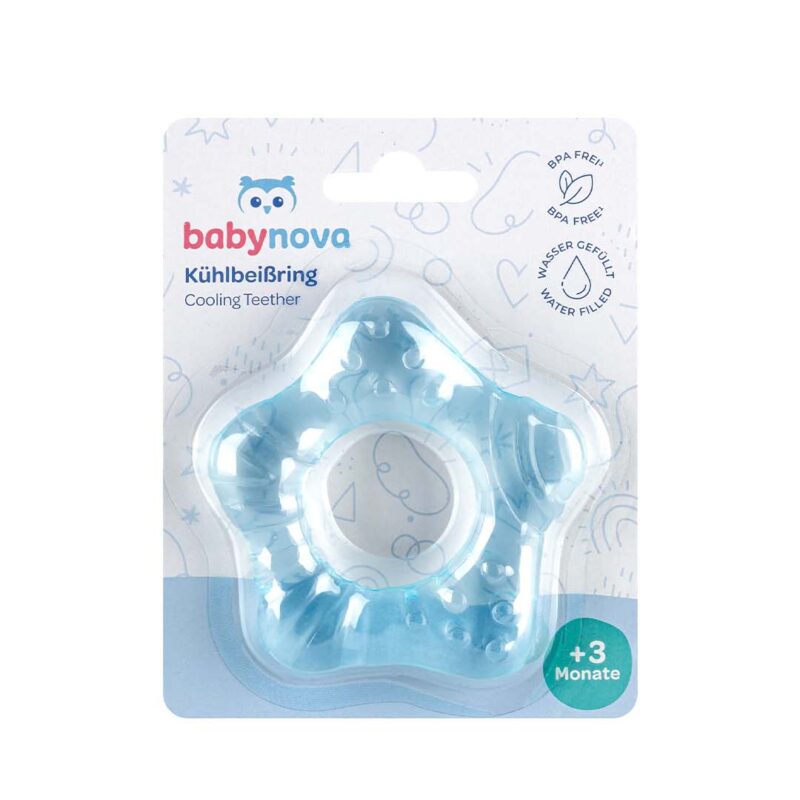 Unazë ftohëse për dhëmbëzim Baby Nova – Blu
