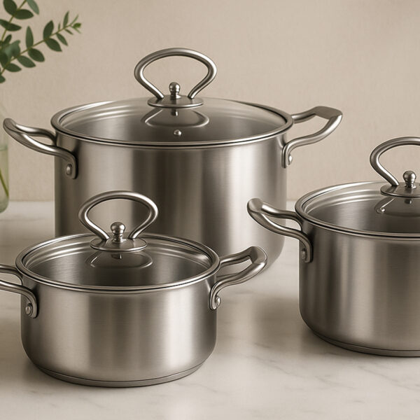 Set Tenxhere Inoksi 6 Pjesë (22/24/26 cm)