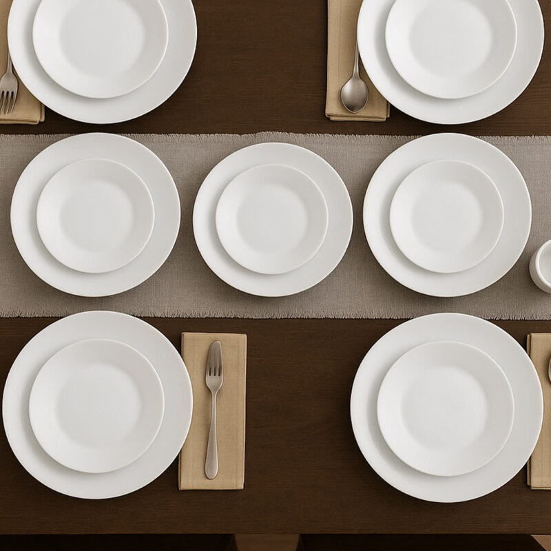 Set pjatash porcelani 18 copë