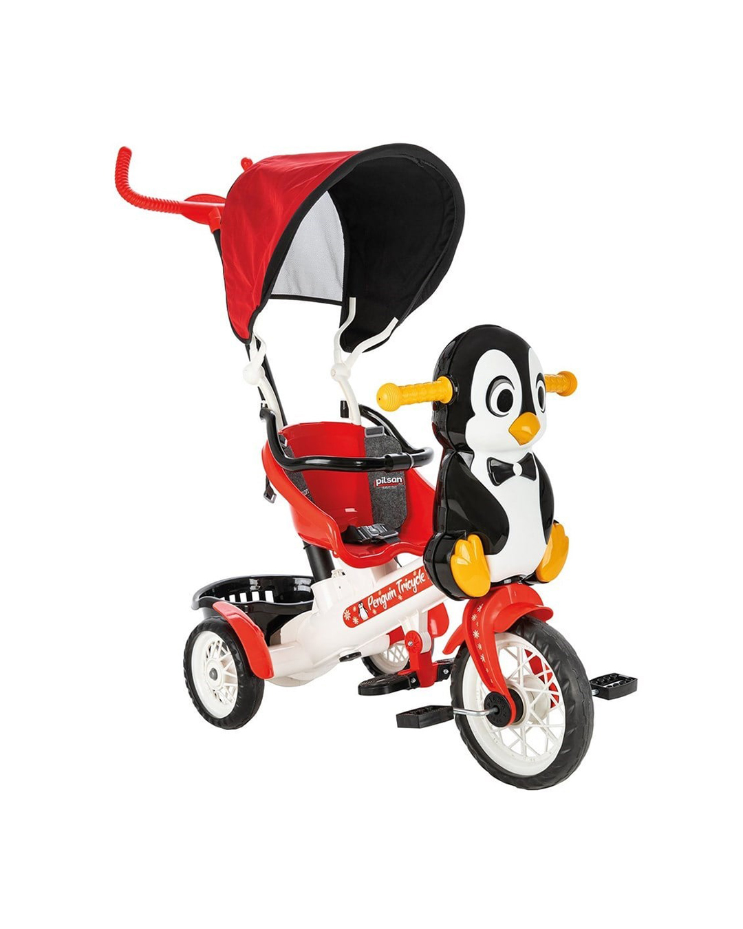 8 Trociklet për fëmijë me tendë dhe dizajn pinguini - Figura 1