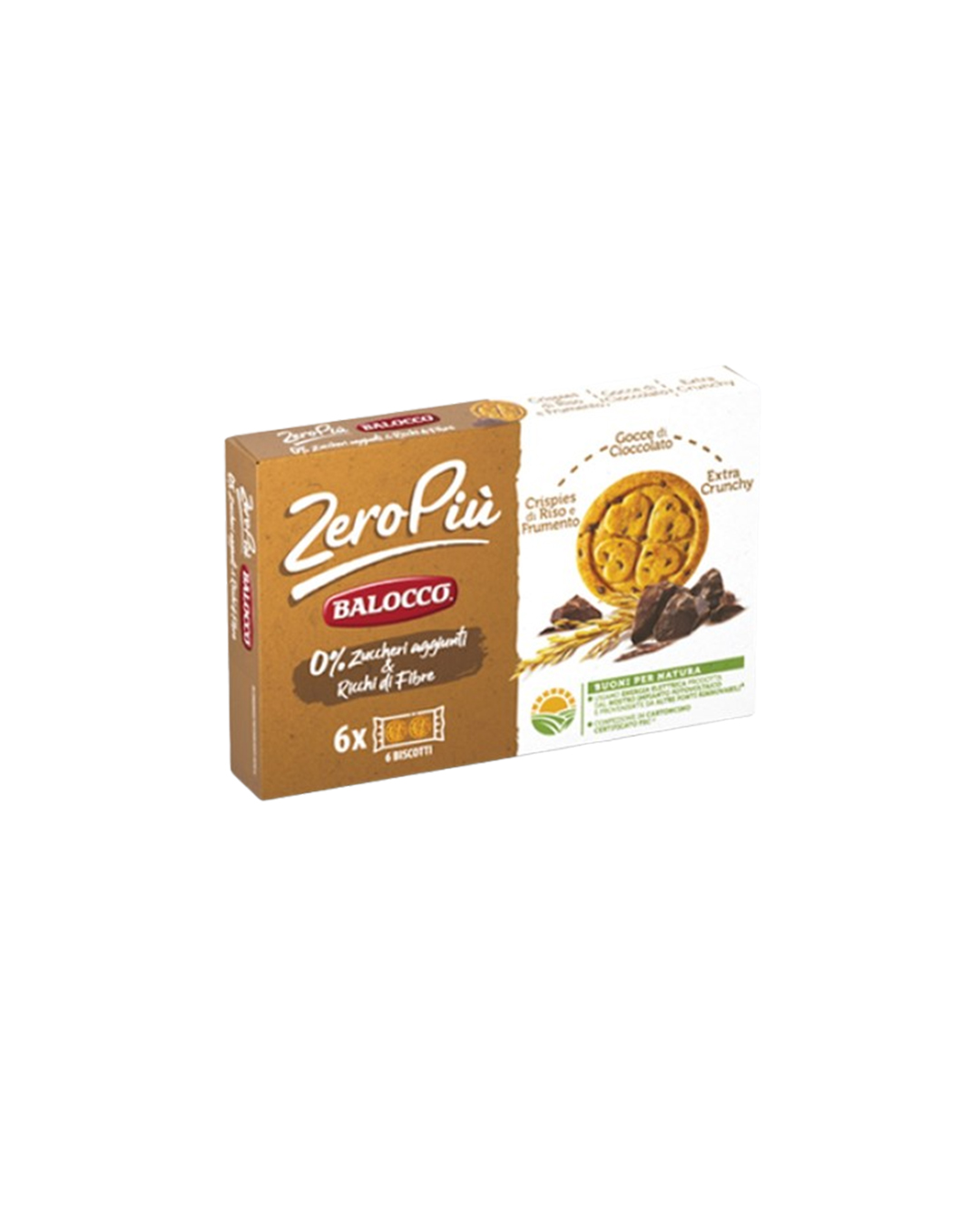 8001100071046 Balocco ZeroPiù Biscuits Chocolate Chips - Figura 1