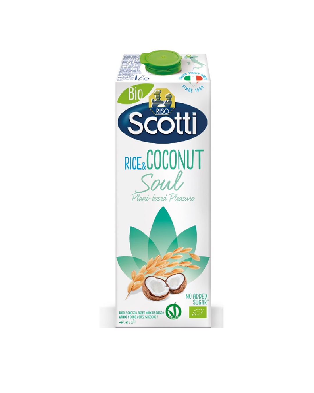 8001860251085 Qumësht orizi dhe kokosi Riso Scotti Bio - Figura 1