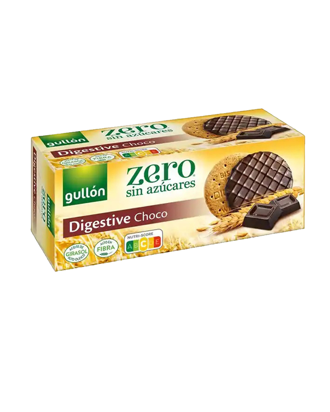 8410376024326 Gullón Zero Digestive Choco – Biskota me Çokollatë pa Sheqer të Shtuar - Figura 1