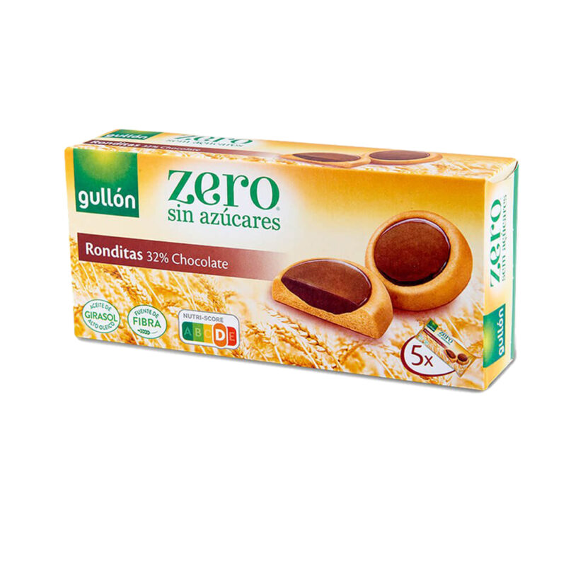 Gullón Zero Ronditas 32% Chocolate – Biskota me Çokollatë pa Sheqer