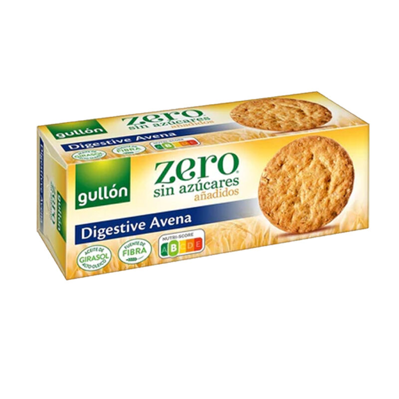 Gullón Zero Digestive Avena – Biskota me Tërshërë pa Sheqer të Shtuar