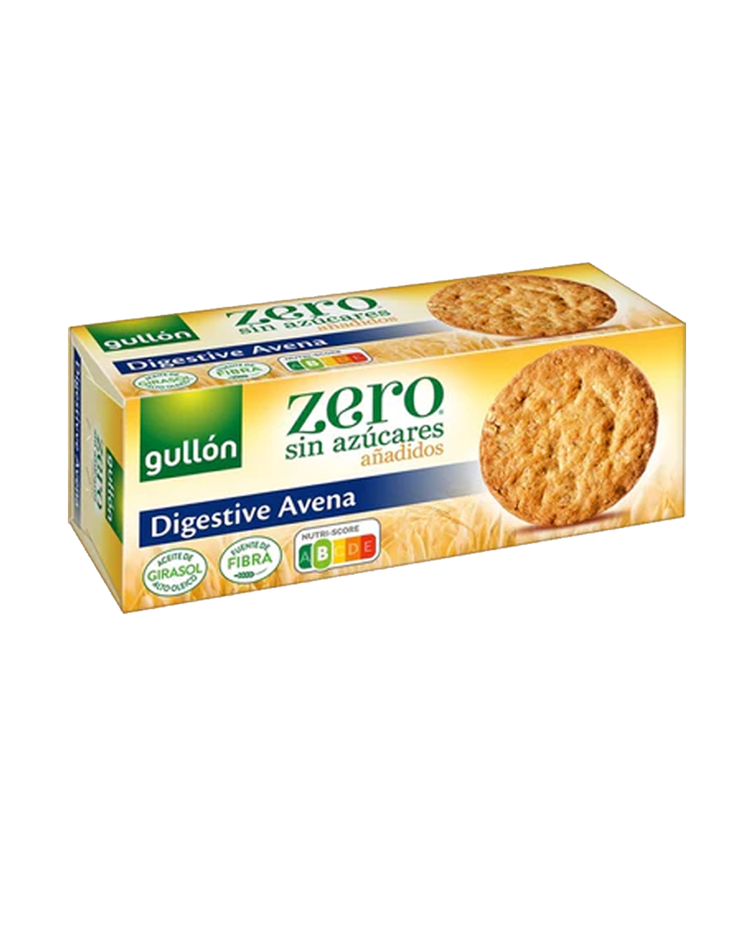 8410376033267 Gullón Zero Digestive Avena – Biskota me Tërshërë pa Sheqer të Shtuar - Figura 1