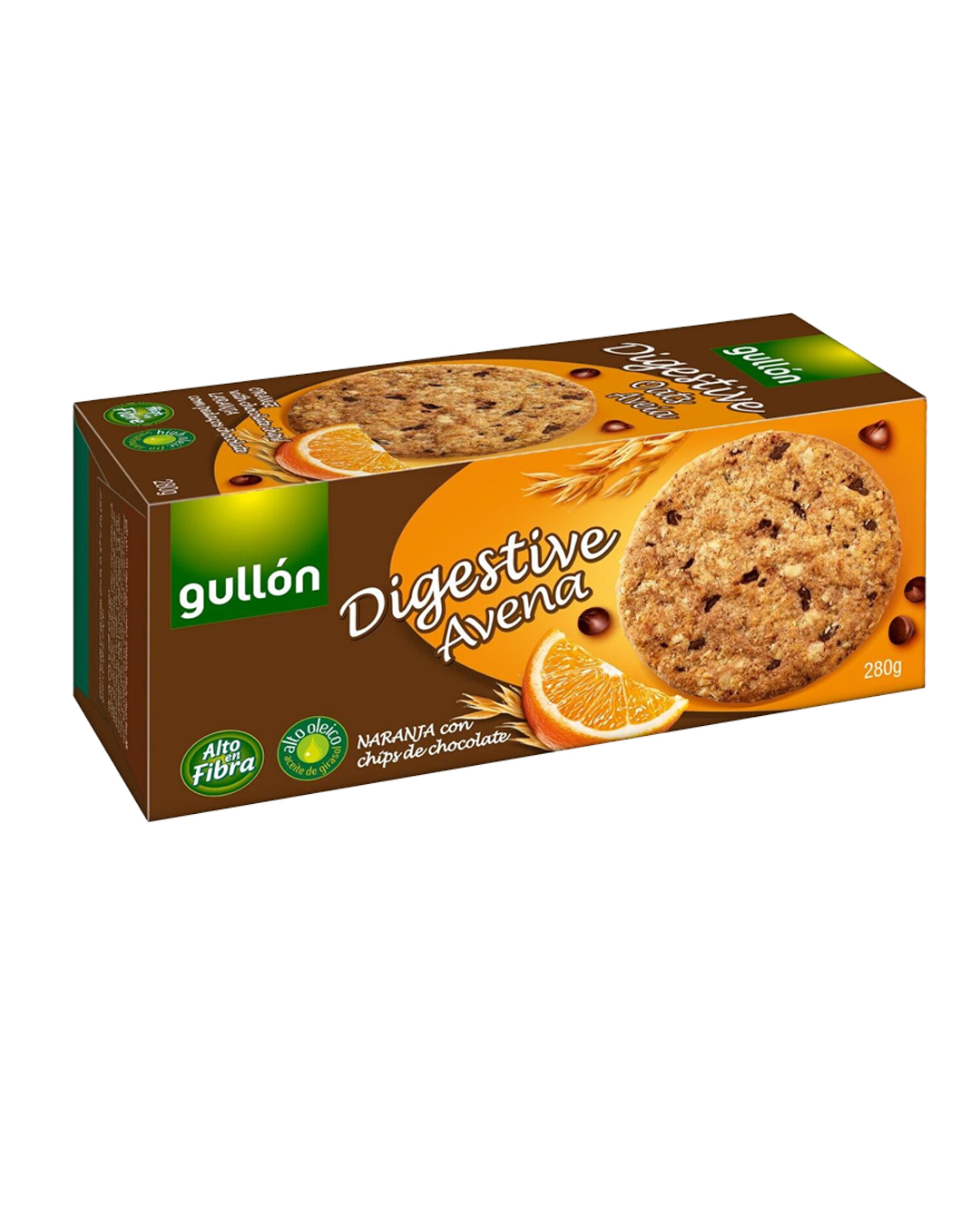 8410376060461 Gullón Digestive Avena – Biskota me Tërshërë, Çokollatë dhe Portokall - Figura 1