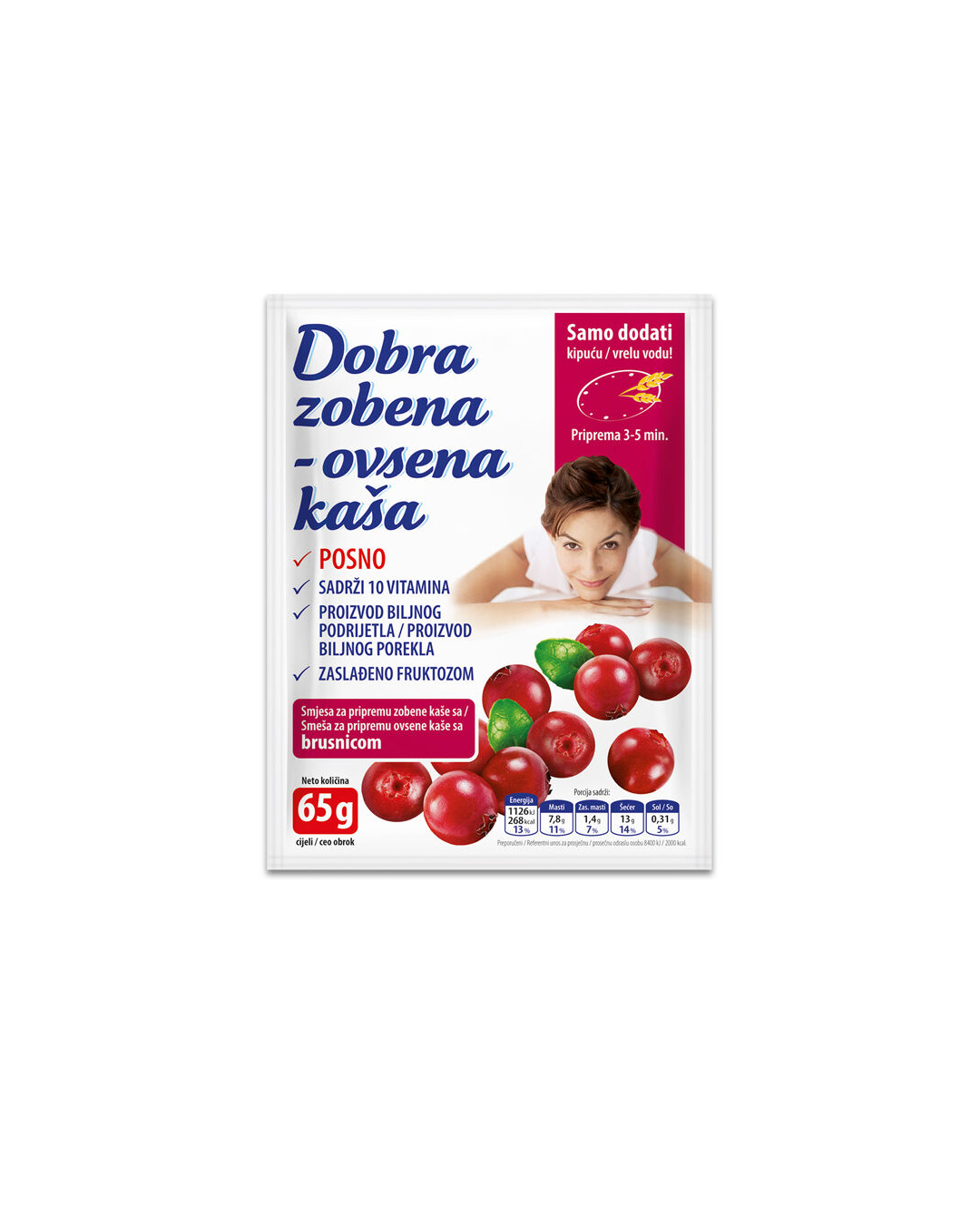 8595054904340 Dobra Ovsena Kaša me Boronica - Figura 1