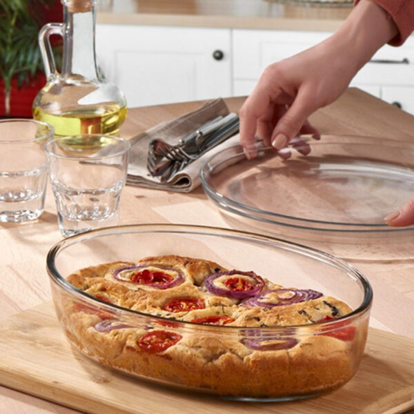 Enë Qelqi Ovale për Pjekje