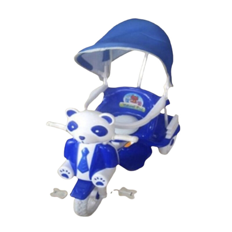 Trociklet për fëmijë me tendë dhe dizajn ariu