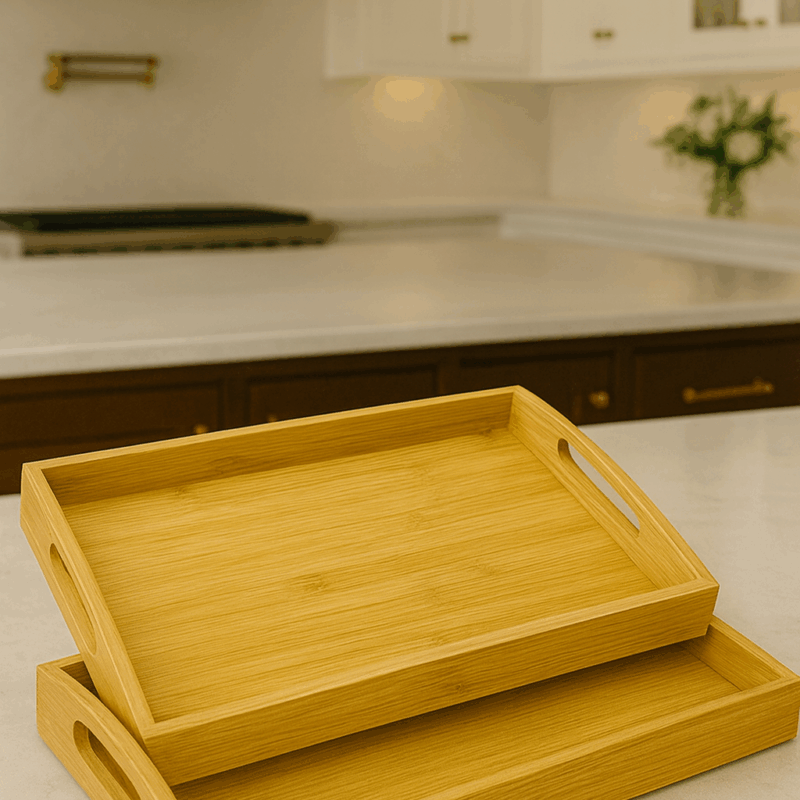 Set tabak druri për shërbim – 2 pjesë