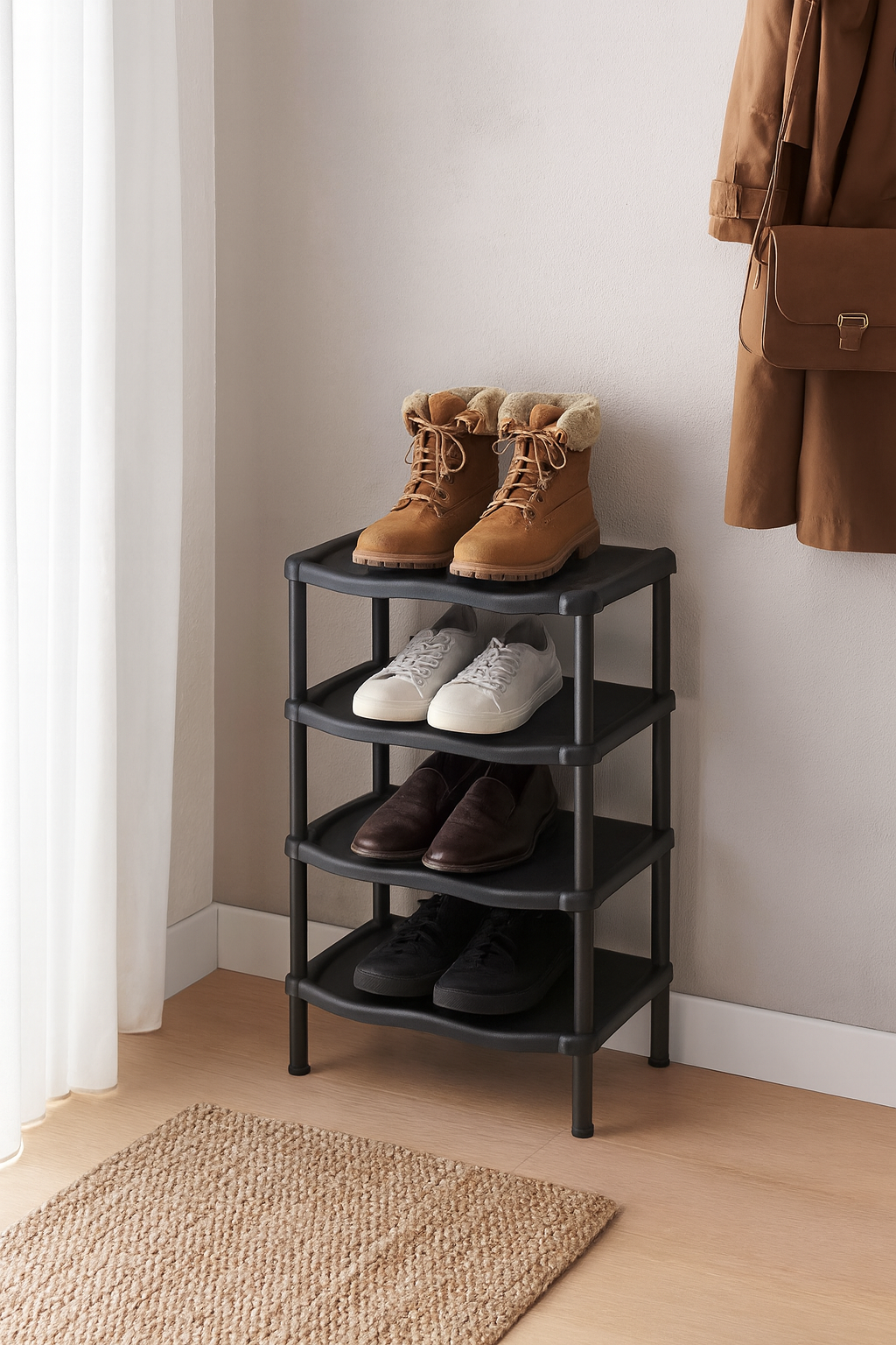 dfcb4479-9ee7-463d-8b21-3e9e18196d29 Raft për Këpucë me 4 Kate - Figura 1