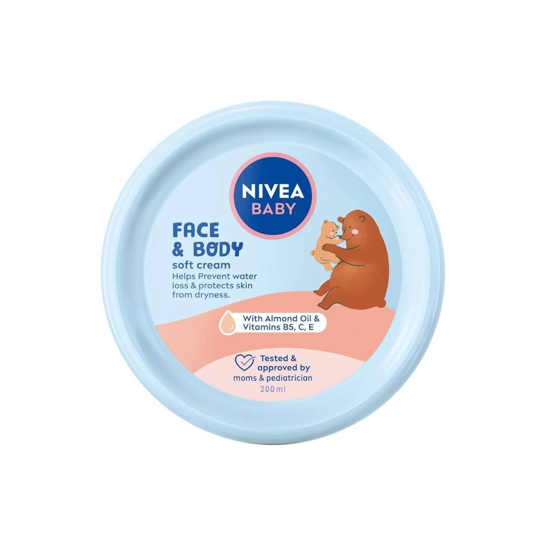 nivea-baby-soft-krema-200-ml-66be8368c1523 Nivea Baby Face & Body Soft Cream 200 ml - Figura 1