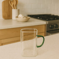 Gotë Qelqi me Dorezë me Ngjyrë